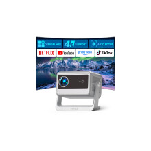 【Officially-Licensed APP & Auto Focus & Keystone】Mini Smart 4K Projector, VOPLLS 1000 ANSI Full HD 1080P WiFi 6 Bluetooth Portable