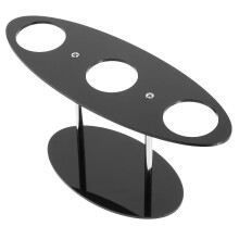 2026 Ice Cream Cone Holder Acrylic Display Rack for Storage 5Pcs Black Set 19X9X7CM
