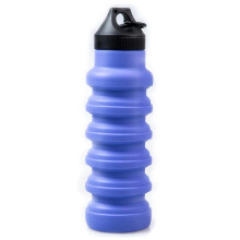 Tazas grandes plegables 2026, tapa para tazas de café, tazas de viaje para niños, accesorios para beber agua, 5 colores, morado