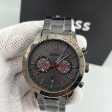 BOSS MEN'S 1513924 WATCH GREY BRACELET GREY CASE