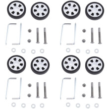 55x13mm Set of 8 Luggage Wheel Suitcase Replacement Wheels,Luggage Suitcase PU Swivel Caster Wheels Bearings Repair KitA