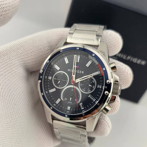 Tommy Hilfiger TOMMY HILFIGER 1791788 MEN'S WATCH SILVER CASE 1