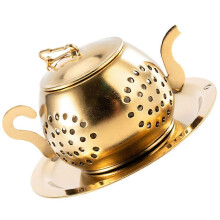 Tea Strainer Stainless Steel Tea Leaf Infuser Reusable for Home Metal