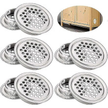 Grille 10 Pieces Stainless Steel Air Vent Grille Hole Stainless Steel Round Air Vent Grille Outlet