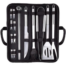 18-piece grill tool set, BBQ grill cutlery tool set Grill set, grill spatula, grill brush