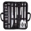 Ensemble de 18 ustensiles pour barbecue, comprenant : spatule, brosse 1