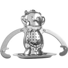Stainless Steel Loose Tea Leaf Infuser Tea Infuser Ball Filter Herbal Spice Monkey,2024 Ping