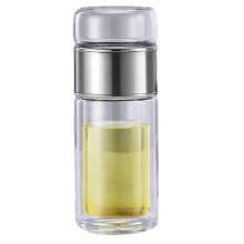 High Borosilicate Glass Tea Water Bottle Double Layer Infuser Tumbler Tea Filter,Drinkware Everyday