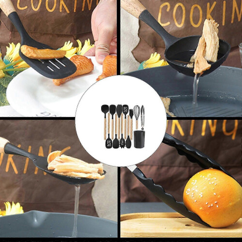 Silicone Spatula Feature Ergonomic Designs Fatigue Reduction Scratch Resistant Finishes Cooking Blue 1