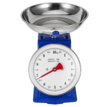 Mechanische Küchenwaage, kompatibel mit Kochgeschirr, mit leicht ablesbarem Zifferblatt, 10 kg