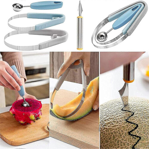 Stainless Steel Melon Spoon, Fruit Carving Knife, Fruit Peeler Reuse Tools, Fruit Knives Kitchen 1