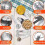 Stainless Steel Measuring Cups Spoons Set 28 Pieces,14 Nesting Cups and 14 Stackable Spoons Silver 4
