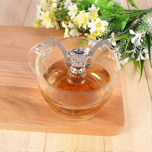 Stainless Steel Loose Tea Leaf Infuser Tea Infuser Ball Filter Herbal Spice Monkey,2024 Ping 1