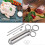 Flavor Syringe, 60ML Meat Syringe(Silver) 5