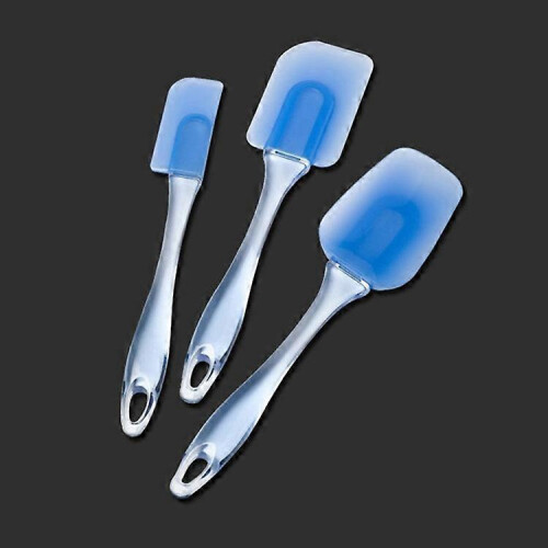 3Pcs Silicone Spatula Set Non-stick Scraper Cooking Utensils Baking Kitchen Tool 1