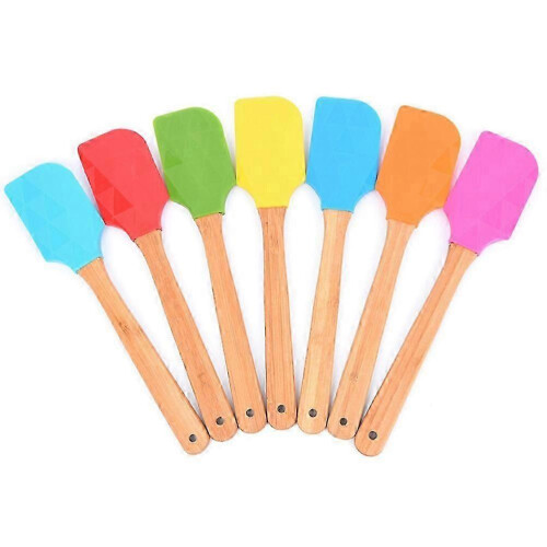 4Pcs Silicone Baking Tools with Wooden Handles, Non-stick for Baking 1