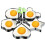 Fried Egg Molds, Pancake Mold Maker With Handle For Kids, Mold Non Stick For Griddle 5pcs 1