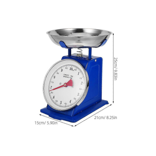 Kitchen Scale Mechanical Kitchen Food Scale compatible withCooking with Easy Read Dial 10Kg 1