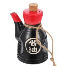 Japanese Style Vinegar Dispenser Ceramic Vinegar Jar Oil Dispenser Vinegar Cruet Liquid Dispenser