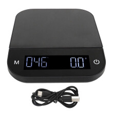 Digital Coffee Scale Waterproof 0.1g High Accuracy Manual Automatic Mini Baking Scale with Timer 5kg