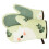 Green Silicone Oven Mitts for Kitchen Use 2Pcs Heat Resistant Oven Mitts 1