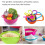 10 Pcs Mixing Bowl Set, Set-color Kitchen Bowl Colander Mesh Filter, Measuring Cup And Spoon 4