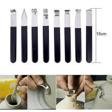 8 Pcs Clay Sculpting Pottery Tool Metal Head Sculpting Tools Shapers Cutting Tools for Modeling