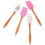 Silicone Baking Spatula Set 4Pcs Valentine Cake Spatula for Kitchen Tasks 1