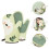 Green Silicone Oven Mitts for Kitchen Use 2Pcs Heat Resistant Oven Mitts 3