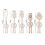 Human Shaped Kitchen Utensils Set 5 Piece Non Stick Baking Tools Kitchen Gadgets Silicone Grip 2