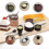 8 Pcs Measuring Cups Spoon Set - Plastic Measuring Stainless Steel Handle, Tool Liquids Solids 3