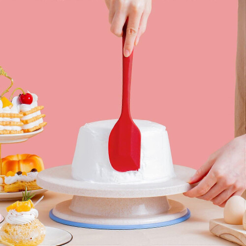 Silicone Spatula Set, Heat Kitchen Spatulas Cooking Baking, Seamless One Piece Flexible Safe 1