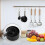 8 Pcs Measuring Cups Spoon Set - Plastic Measuring Stainless Steel Handle, Tool Liquids Solids 5