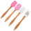 Silicone Baking Spatula Set 4Pcs Valentine Cake Spatula for Kitchen Tasks 3