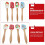 4pcs Christmas Baking Tools Cake Spatulas Adorable Cream Scrapers (Assorted Color) 4