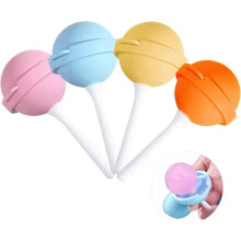4pcs Reusable Silicone Ice Cream Molds, Colorful Maker Kids, Frozen Treat Molds Summer Snacks, 1 set