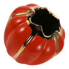 Ceramic Utensil Holder for Storage Use Pumpkin Design