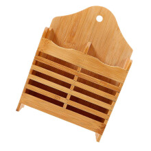 Kitchen Utensil Holder Bamboo for Chopstick Storage 1 Piece Beige