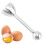 stainless steel cutter egg cracker boiled topper separator gadget shell remover cracker tool 5
