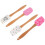 Silicone Baking Spatula Set 4Pcs Valentine Cake Spatula for Kitchen Tasks 5