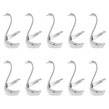 10X Stainless Steel Fork Spoon Holder, Tableware Set Kitchen Tools Swan Holder Cutlery Holder Silver