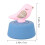 1pc Kitchen Timer Manual Cooking Timer Cartoon Mechanical Wind Up Timer Alarm Clock Pink 2