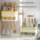 Kitchen Utensil Chopstick Storage Rack Hook Drainage Rack Wall Mounted Storage Box K Yellow 4