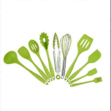 Heat & Non-Slip Silicone Cooking Kit, Food Safe Kitchen Utensils Flexible Easy Clean Vibrant Colors