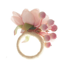 Rose Flower Napkin Rings Artificial Flower Napkin Holders Serviette Buckles