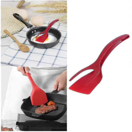 2-in-1 Ant Grip And Flip Scr Omelette Turner Ing Tools (red) PXCL 2