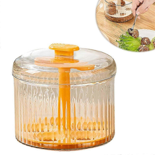 5 Balls Meat Ball Maker Kitchen Meatball Mold, Making Tool orange 2