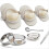 Empanada Maker Press, 6 Inch Large Dumpling Maker Set with Dough Cutter, Dumpling Mold Set for Beige 1