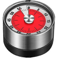 Kitchen Timer White Kitchen Magnetic Time Manager Stainless Steel Rotating Kitchen Timer Countdown