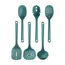 Nylon Cooking Utensil Set Heat Pasta Server Spoon Deep Soup Ladle Food Grade Holes Jikaix 6pcs